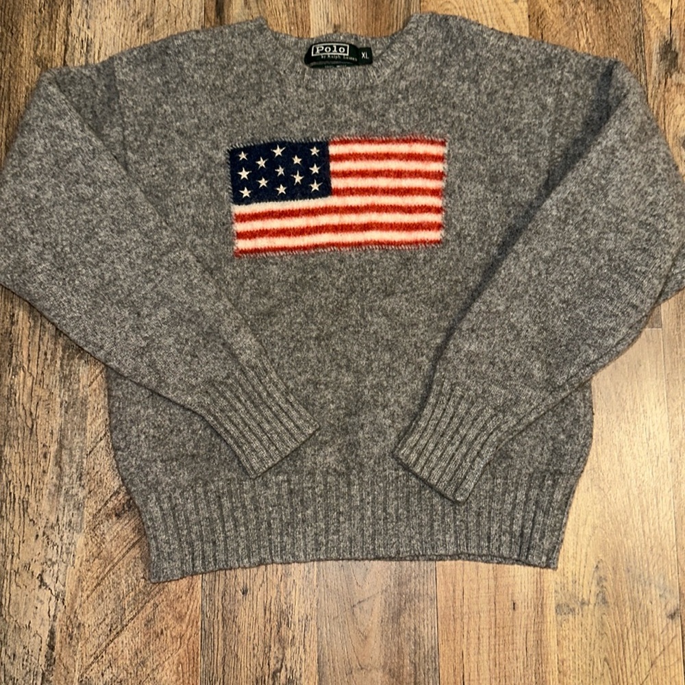 Vintage Polo by Ralph Lauren Icon American Flag Sweater